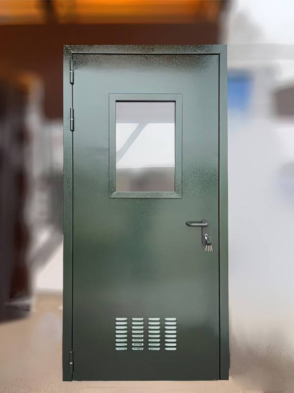 Остекленная дверь с вентиляцией