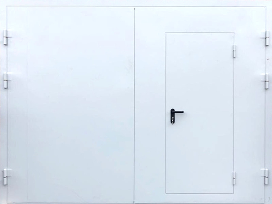 Противопожарные ворота с калиткой (05)